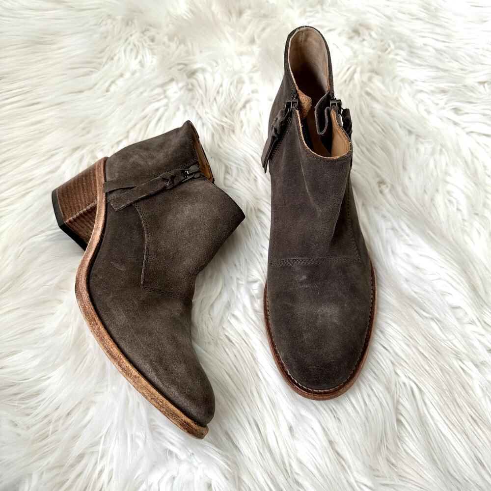 Alberto Fermani Capricia Suede Ankle Bootie Sz 8